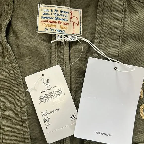 Free People x Sandrine Rose - NWT Army Long Jacket - Picture 15 of 16